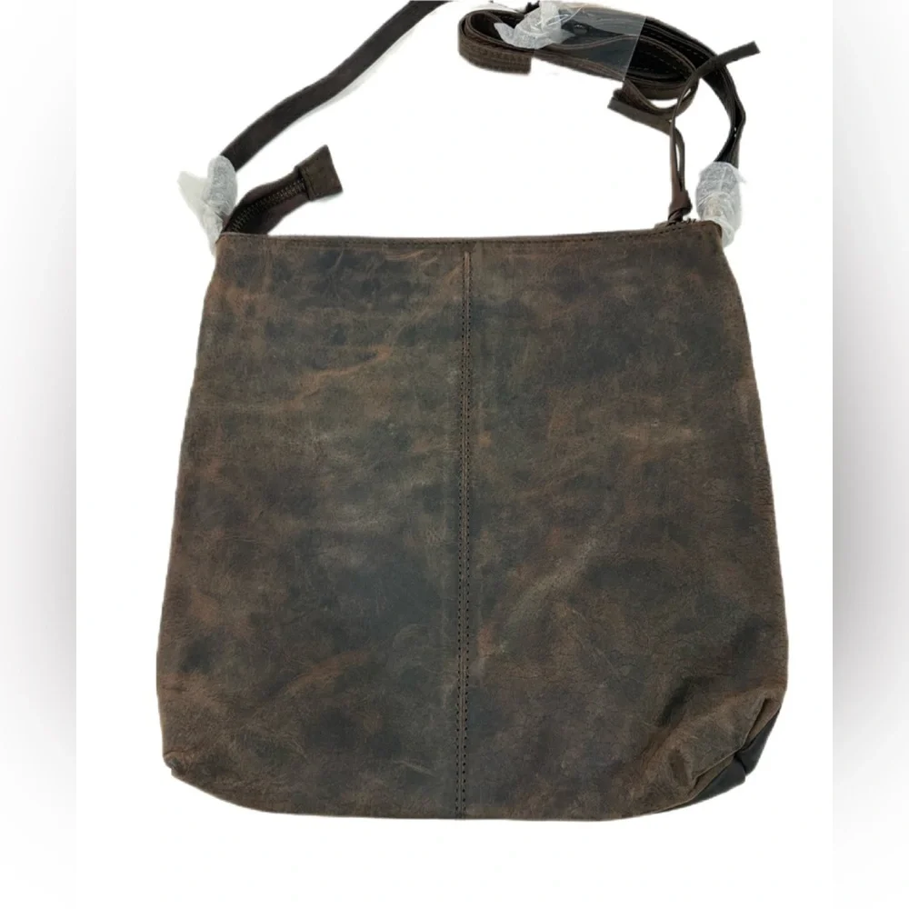 Leather ESTALON Bohemian/Crossbody Bag - Picture 3 of 16